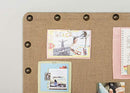 Linon Burlap Nailhead Corkboard Medium AMX-NBURL24X36-1 - NEW - Brand New