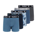HURLEY MENS 5 PACK STRETCH BOXER BRIEFS XL - LANIAKEA COMBO - Brand New