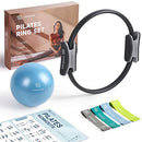 LIONSCOOL PILATES RING SET 14" ANTI-DEFORMATION MAGIC CIRCLE HANDLES MINI BALL - Like New