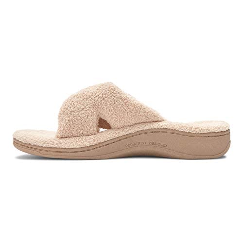 VIONIC WOMEN'S RELAX SLIPPER - TAN - 9 Like New