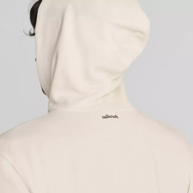 ALLBIRDS MEN'S THE R&R HOODIE SWEATSHIRT - MEDIUM- NATURAL WHITE - MARH1AWWM102 - Like New