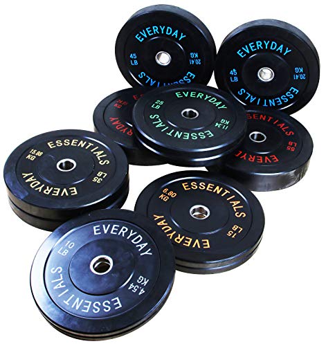 BALANCEFROM COLOR CODED BLACK OLYMPIC BUMPER PLATE WEIGHT PLATE - 25LBS - BLACK - Like New