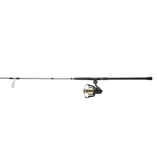 PENN BATTLE IV SPINNING REEL AND FISHING ROD, 8000 REEL, 10" 2PC - GOLD/BLACK - Brand New