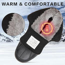 MISHANSHA SNOW BOOTS MAN WINTER WARM FUR LINED SNOW BOOTS MEN - SIZE: 9 - BLACK - Like New