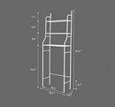 Toytexx 3-Shelf Over Toilet Bathroom Rack Holder Essentials Plants Books - White - Brand New