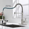 SOKA SINGLE HANDLE KITCHEN PULL DOWN FAUCET WITH SPARYER FIT SK5001NY - NICKEL - Like New