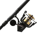 PENN BATTLE IV SPINNING REEL AND FISHING ROD, 8000 REEL, 10" 2PC - GOLD/BLACK - Brand New