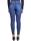 YMI WOMEN SUSTAINABLE WANNABETTABUTT SKINNY JEANS MIDNIGHT SKY BLUE SIZE 7 - Brand New