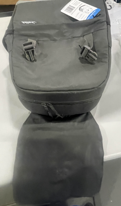 CLEVERMADE INSULATED BACKPACK COOLER BAG 18 CAN LEAKPROOF COOLER - CHARCOAL/GRAY - Brand New