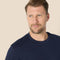 AMAZON ESSENTIALS MEN'S RELAXED FIT LONG SLEEVE T-SHIRT NAVY SIZE L - Brand New