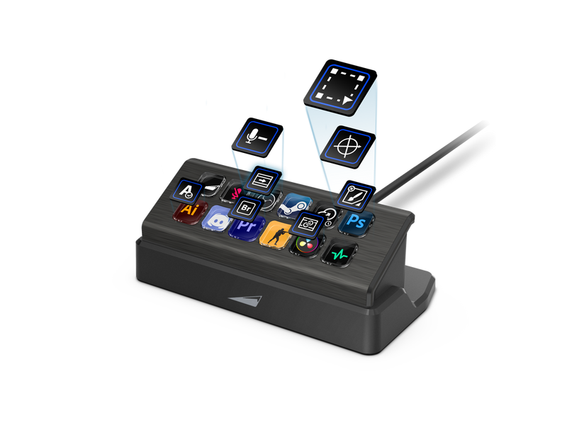 MOUNTAIN DISPLAYPAD - The Streaming and Content Creation Controller with 12