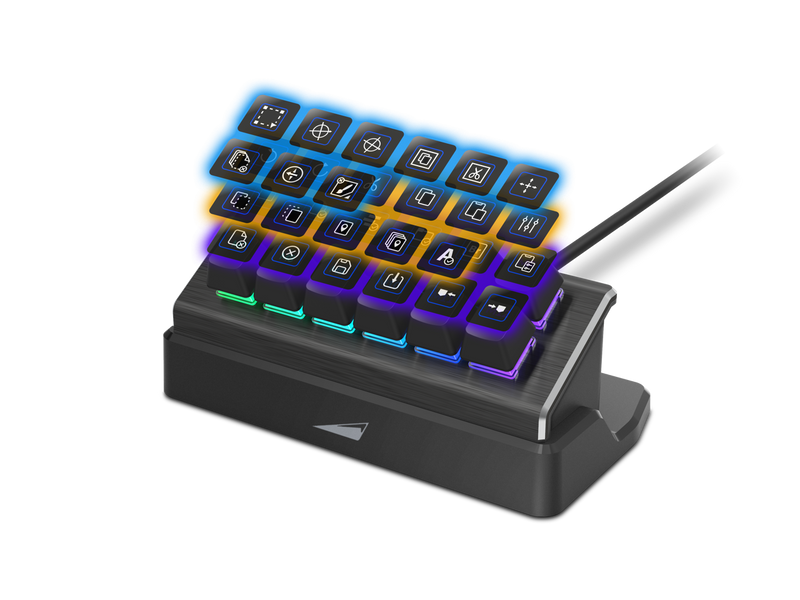 MOUNTAIN MACROPAD - The Streaming and Content Creation Controller with 12