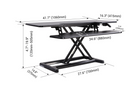 FlexiSpot AlcoveRiser Sit-To-Stand Desk Converter, 42"W M7L-E-US Black Like New