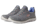 12983 Skechers Women's Summits Quick Getaway Sneaker Wide Gray 8 W - Brand New