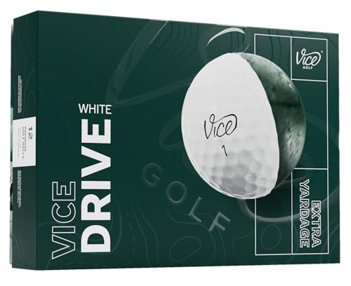 VICE DRIVE GOLF BALLS GENERATION 3, 12 BALLS - WHITE - Like New