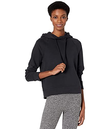 3851MX HANES ALTERNATIVE WOMEN'S BROOKLYN RAGLAN HOODIE BLACK L - Like New