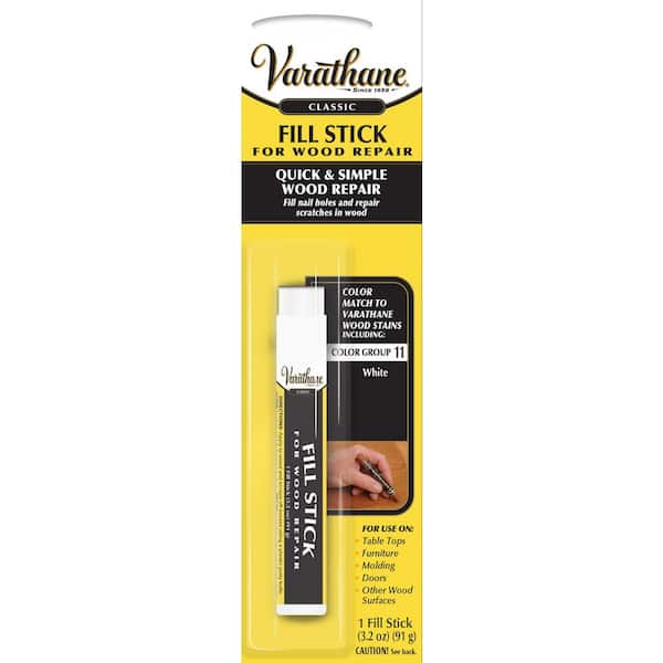 VARATHANE 3.2 OZ. WHITE WOOD FILL STICK IS DESIGNED TO MAKE QUICK REPAIRS - Brand New