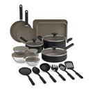 BELLA 21 PIECE KITCHEN SET WITH EVERGOOD CERAMIC NONSTICK COATING - BLACK - Like New