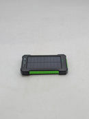 ONE PERCENT SOLAR POWER BANK 8000mAh, OUTPUT 5V 2A / 5V 2.1A, LED - GREEN/BLACK - Like New