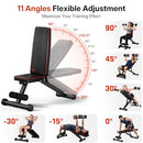 Yoleo Adjustable Weight Bench Utility Weight Benches Full Body Workout - Like New