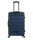 ROCKLAND MELBOURNE HARDSIDE EXPANDABLE LUGGAGE SPINNER WHEELS CHECKED NAVY 28" - Brand New