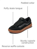 VN000D26B9M VANS UNISEX HYLANE SHOE MEN 9.5 WOM 11 BLACK/GUM - Brand New
