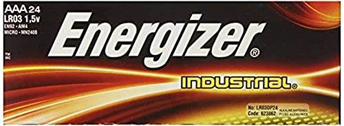 ENERGIZER INDUSTRIAL AAA ALKALINE BATTERIES 24 PER BOX EN92 - 24 Per Case - Brand New
