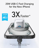 ANKER USB C CHARGER BLOCK 20W NANO PRO PIQ 3.0 COMPACT (CABLE NOT INCLUDED) - Like New