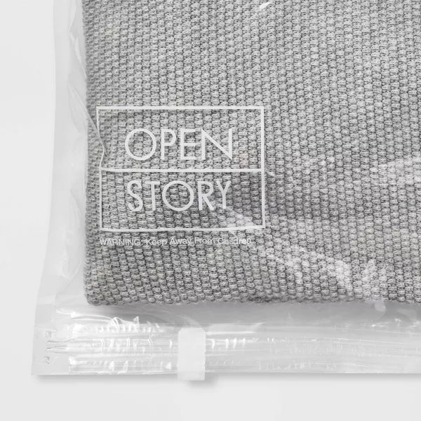 OPEN STORY 5PC COMPRESSION BAG SET - TRANSPARENT - Like New