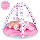 Best Choice 15-Piece Playset w/Stroller Travel Cot Baby Doll 13.5" B085KXZBFW - Brand New