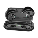 DOCOOLER WIRELESS EARBUDS BT5.3 EARHOOK EARPHONE SWEATPROOF JR04 - BLACK/WHITE - Like New