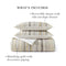MARTHA STEWART Full/Queen Quilt Set - 3 Piece Soft WASHED - Lefferts Stripe - Brand New