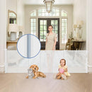 SAIR PET REINFORCED 90 INCH WIDE DOORWAY GATE, FOR DOORS, DOGS, BABIES - WHITE - Like New