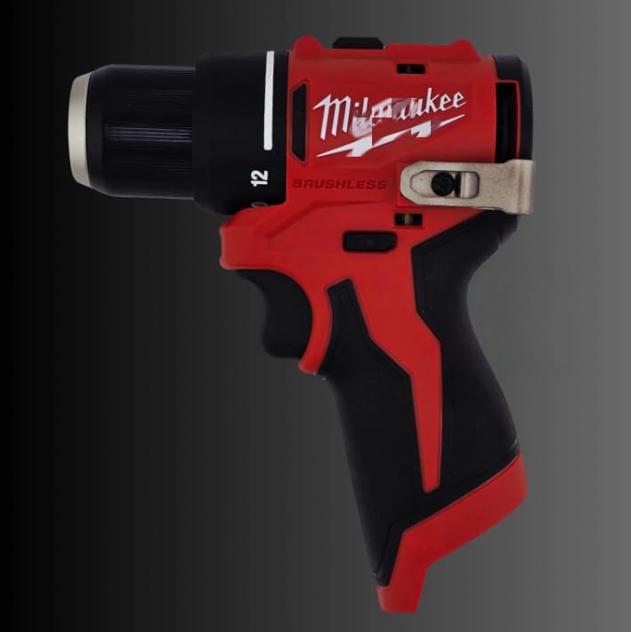MILWAUKEE M12 12V 3/8" BRUSHLESS DRILL/DRIVER TOOL ONLY, NO BOX- RED/BLACK - Like New