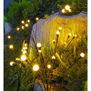 WMQBD SOLAR OUTDOOR LIGHTS LED SOLAR POWERED FIREFLY LIGHTS WITH 6 LED BULBS - Like New