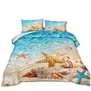 Bedbay Queen Size Galaxy Comforter Set Glitter Galaxy Bedding - Brand New
