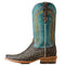 10046998 ARIAT MEN'S WESTERN BOOT EE WIDE 7.5 M CHARCOAL/BLUE GLORY - Like New