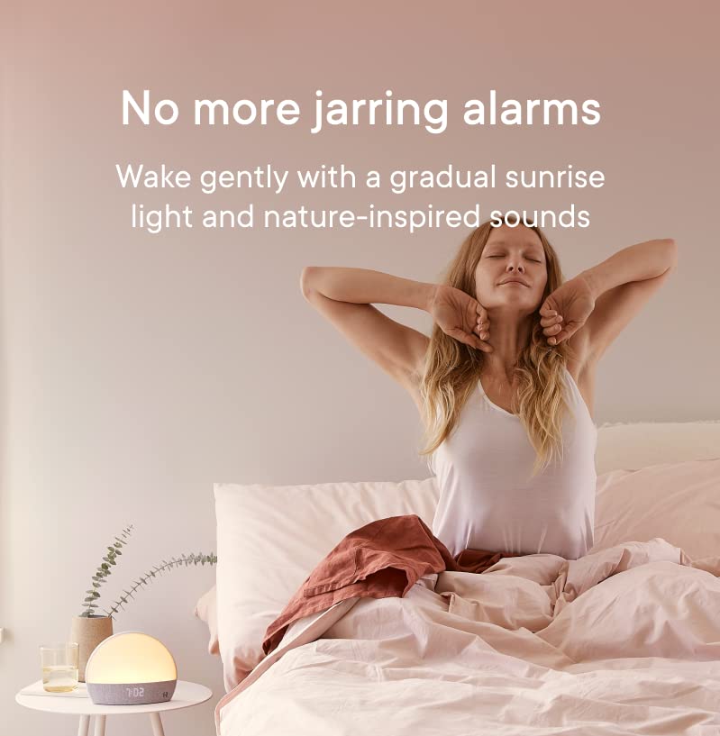 HATCH SLEEP SOUND MACHINE, SUNRISE ALARM CLOCK, SMART LIGHT, - GRAY - Like New
