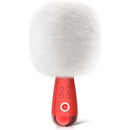 CALF G2 Fluffy Karaoke Speaker & Microphone Wireless Bluetooth TWS - Red/White - Like New