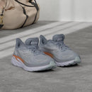 HOKA CLIFTON 8 WOMEN'S SHOES - SIZE 7 - BLUE FOG/PLEIN AIR - Like New