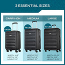 American Tourister Westridge Hardshell Luggage Set - 3 Piece Set - Brand New