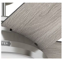 Hunter Avia 2 LED Light 52" Brushed Nickel Light Gray Oak Blades CC59601-A Like New