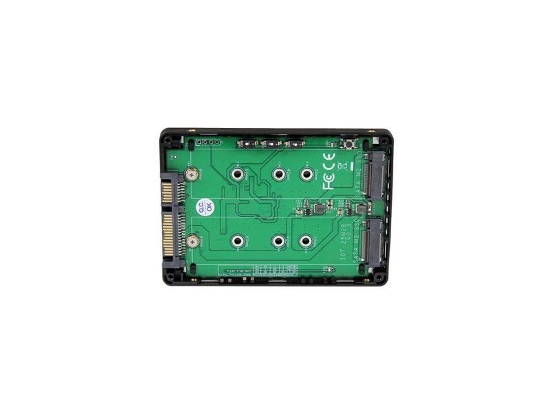StarTech.com 25S22M2NGFFR Dual M.2 SATA Adapter with RAID - 2x M.2 SSDs to 2.5in