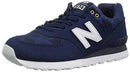 NEW BALANCE 574 MEN SNEAKER SUEDE CAMO PRINT SIZE 9.5 ML574 PAC BLUE - Like New
