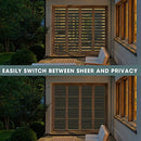 ZOKSUN Cordless Zebra Blinds Windows 35"W x 72"H Roller Shades - Grey - Brand New