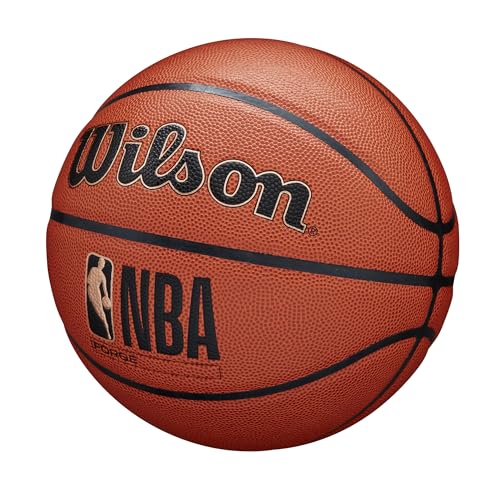 WILSON NBA FORGE INDOOR/OUTDOOR BASKETBALLS SIZE 7 (29.5") BROWN - Like New