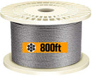 TOYELIU T316-Stainless Steel 1/8'' Aircraft Wire Rope for Cable Deck Railing - Brand New