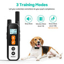 PECOLE DOG TRAINING COLLAR WITH REMOTE SHOCK COLLAR DOGS VIBRATION – BLACK - Like New