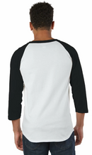 T137 Hanes Champion Raglan Sleeve Baseball T-Shirt New