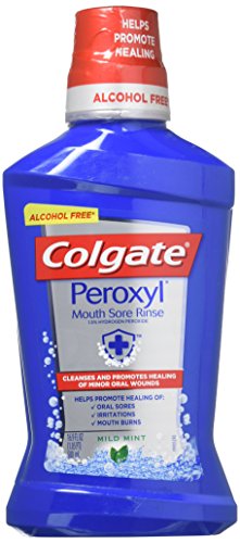 LOT-MOUTHRINSE-MINT-29455-NEW COLGATE PEROXYL MOUTH SORE RINSE MILD MINT - BLUE - Brand New